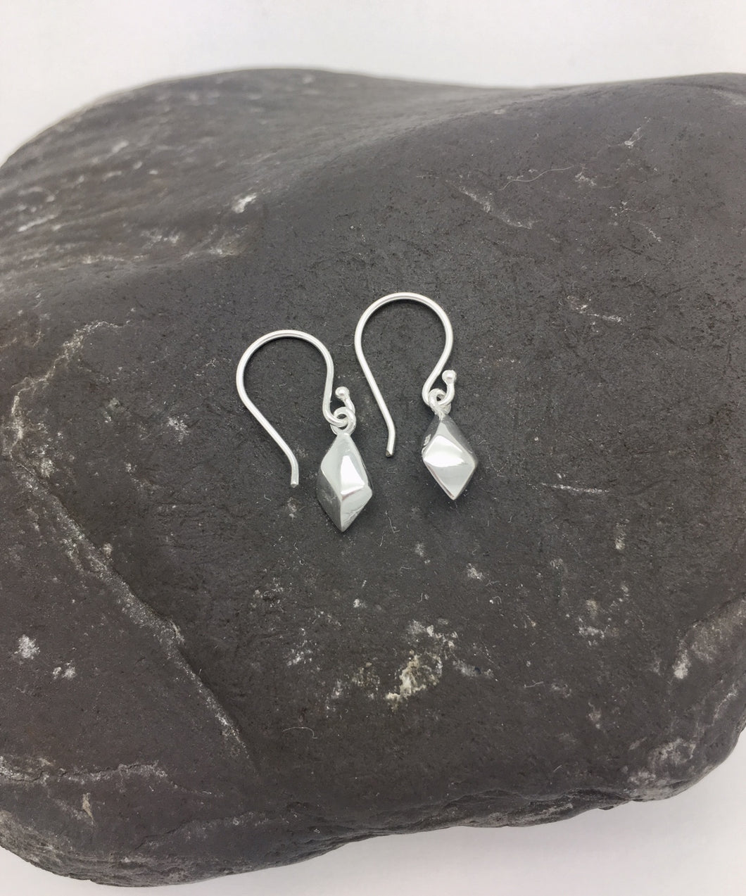 Silver Nugget Earrings