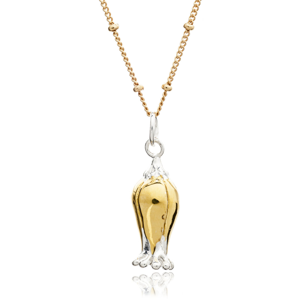 Yellow Gold Bluebell Pendant