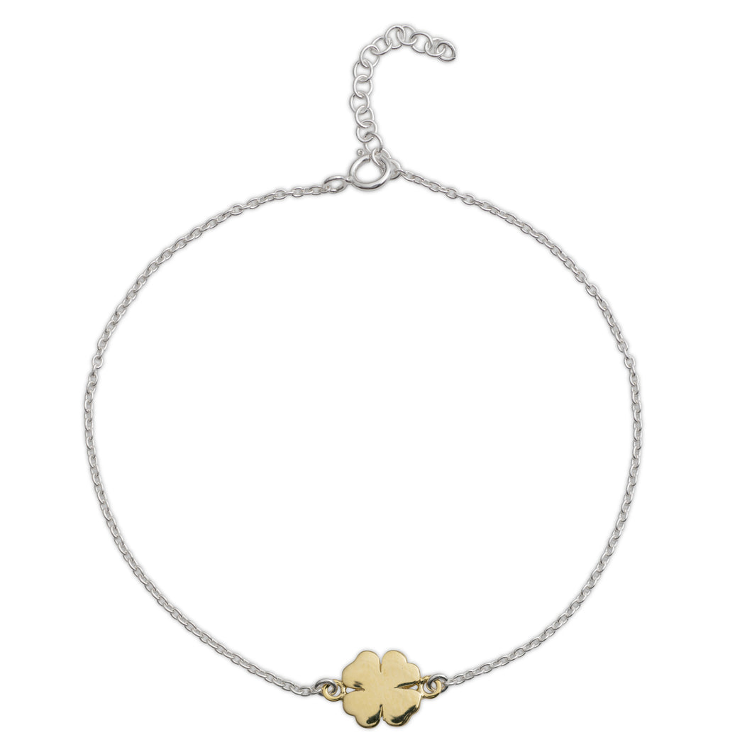 Yellow Gold Four-leaf Clover Bracelet