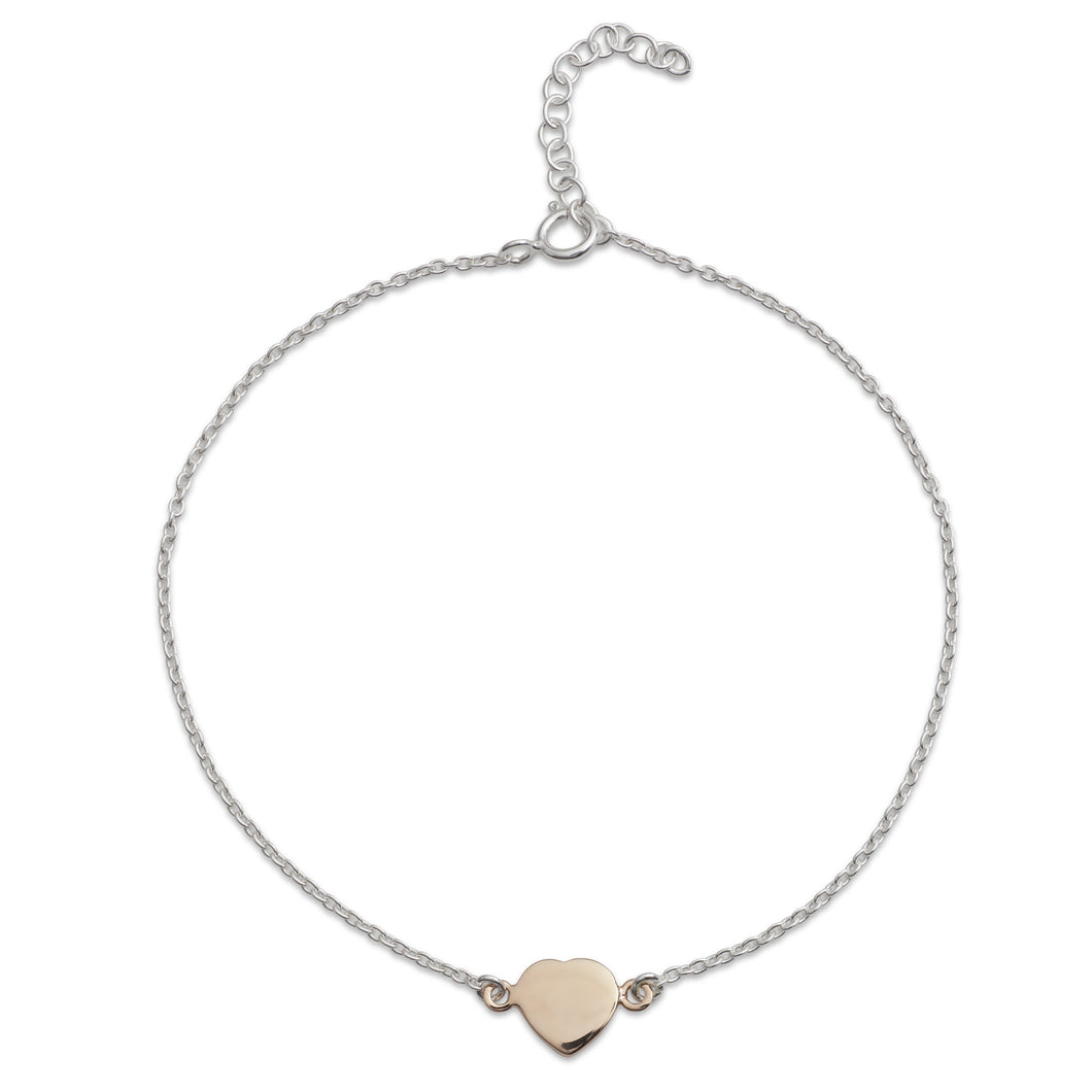 Rose Gold Heart Bracelet