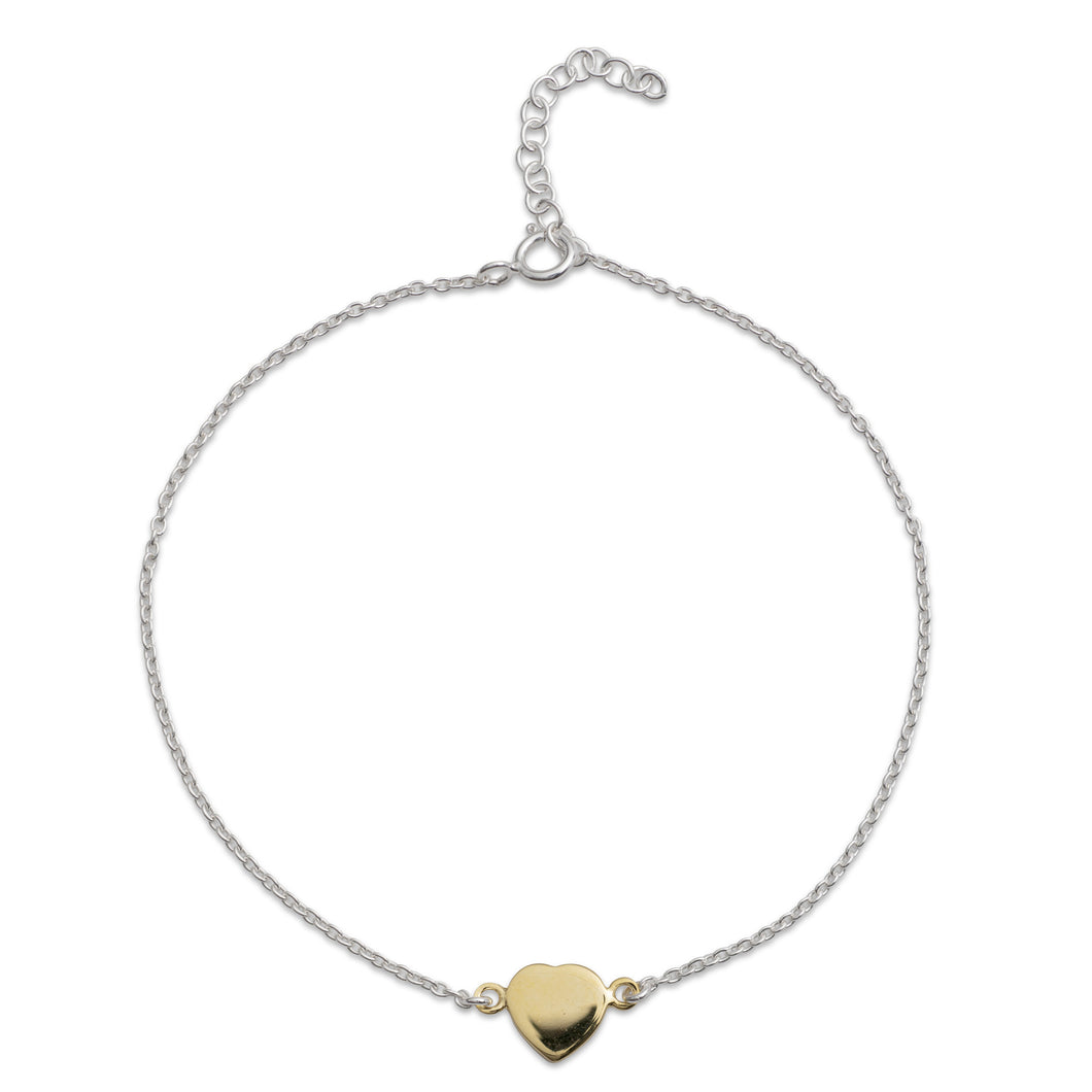 Yellow Gold Heart Bracelet