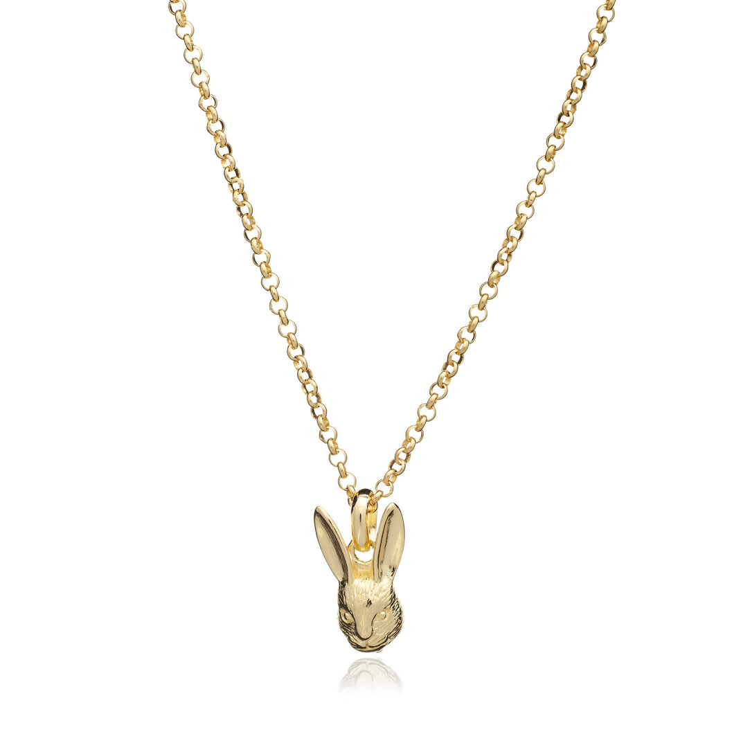 Gold Hare Pendant