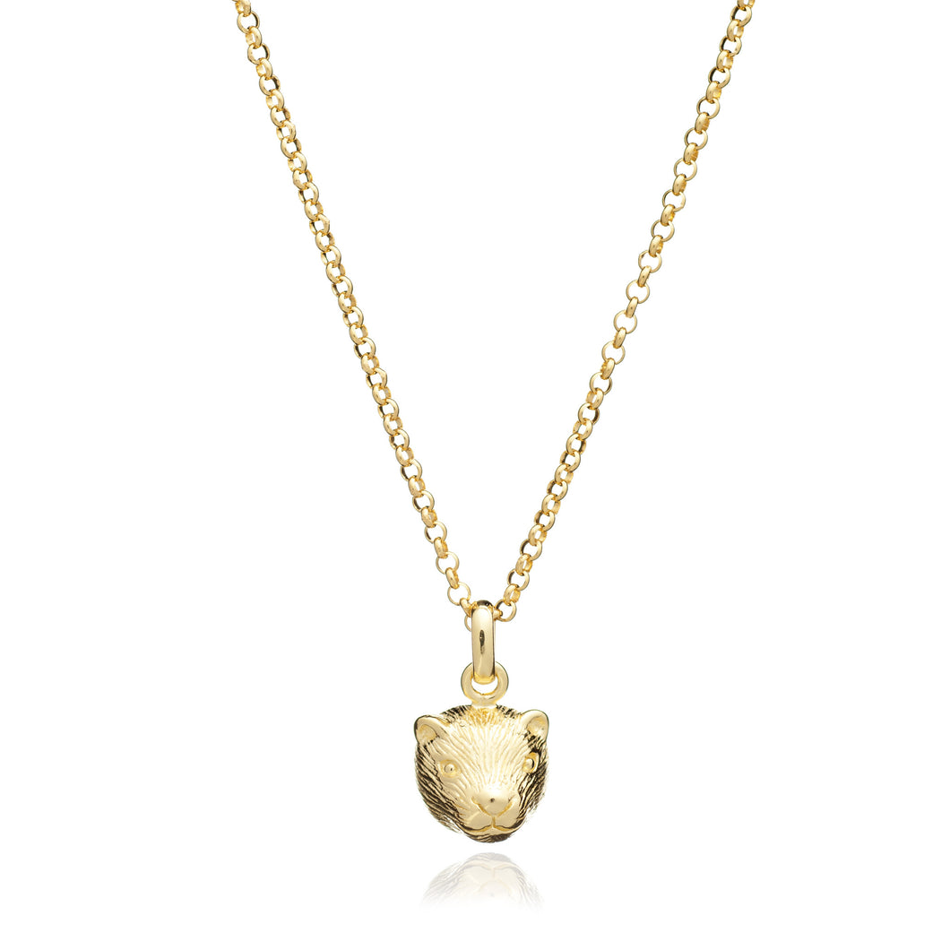 Gold Otter Pendant