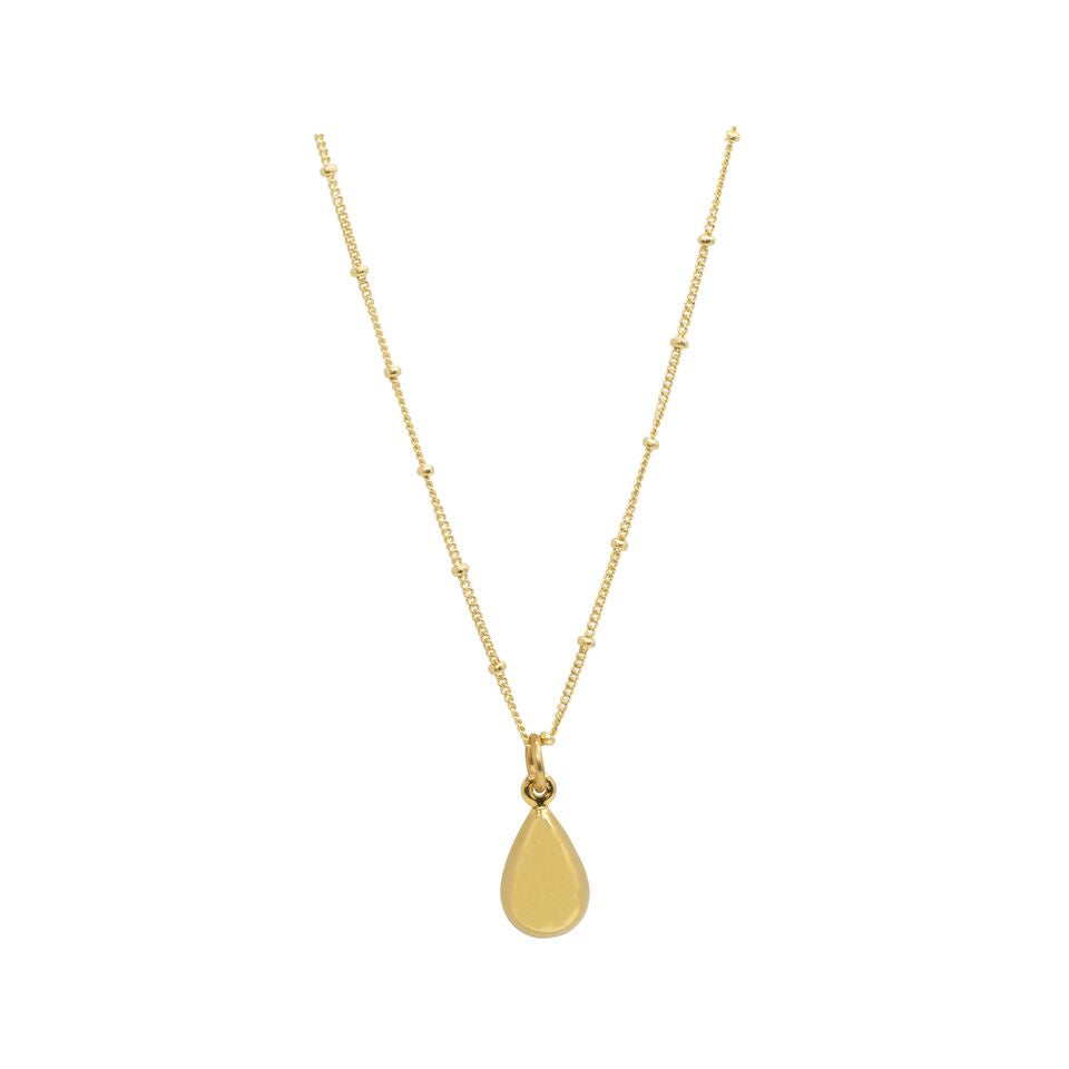 Gold Tear Drop Pendant