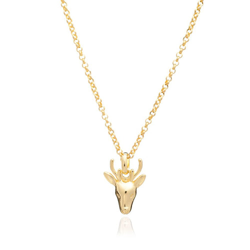 Gold Stag Pendant