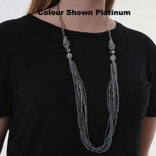 Platinum Crystal 3 way necklace