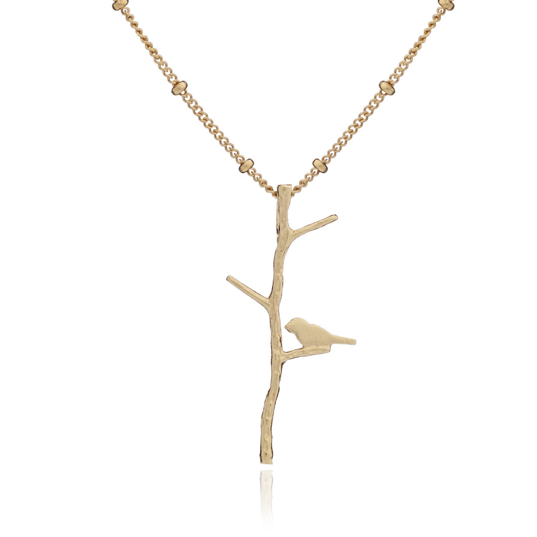 Yellow Gold Branch Out Pendant