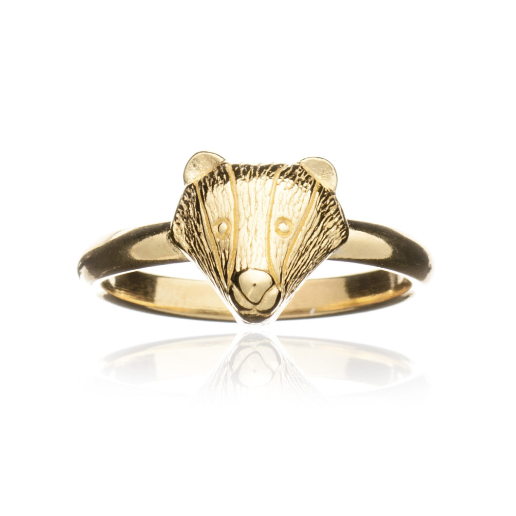 Gold Badger Ring