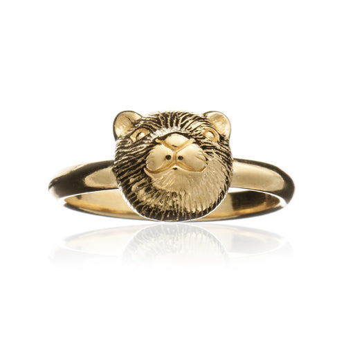 Gold Otter Ring