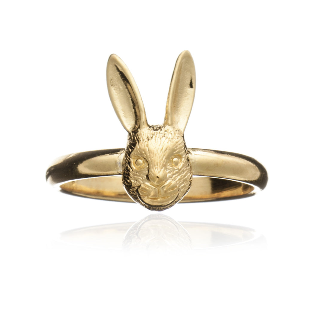 Gold Hare Ring