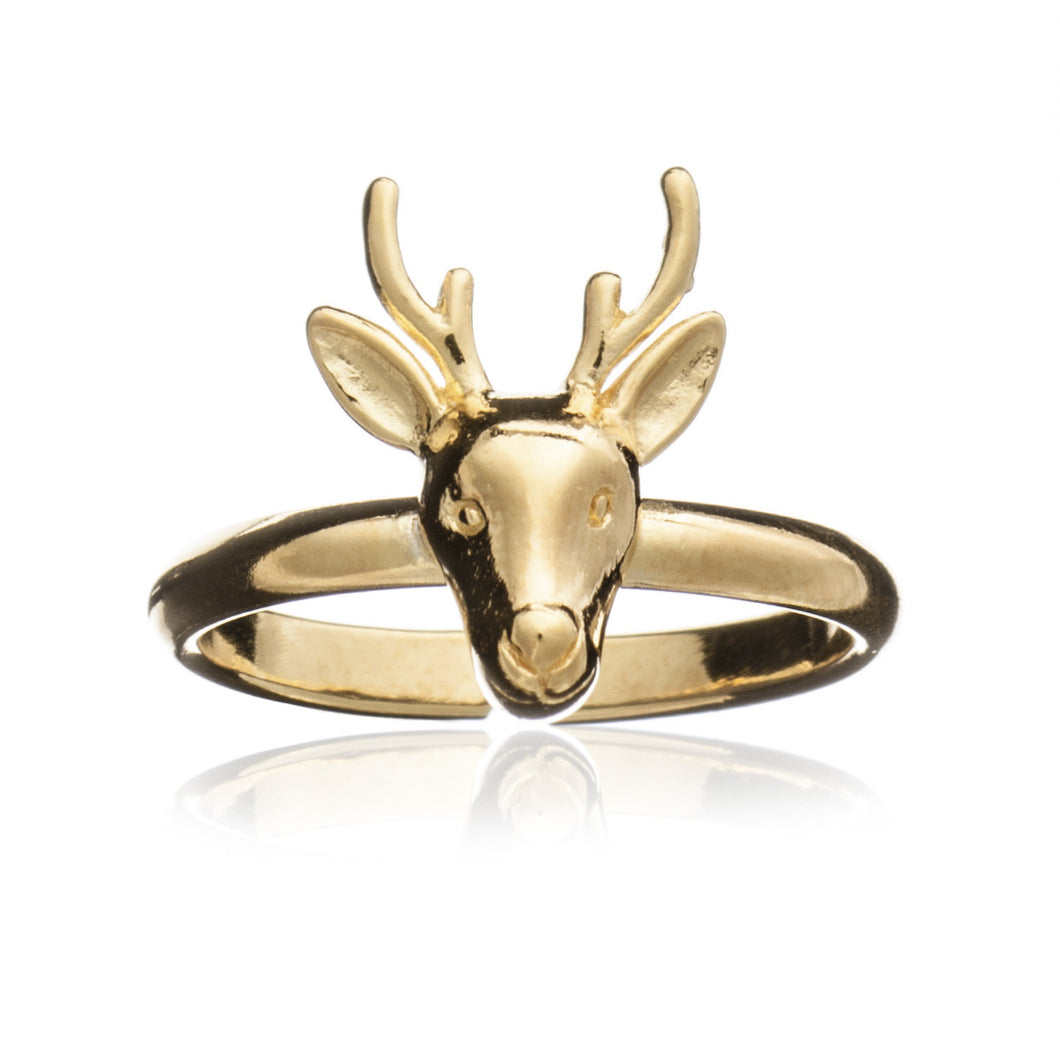 Gold Stag Ring